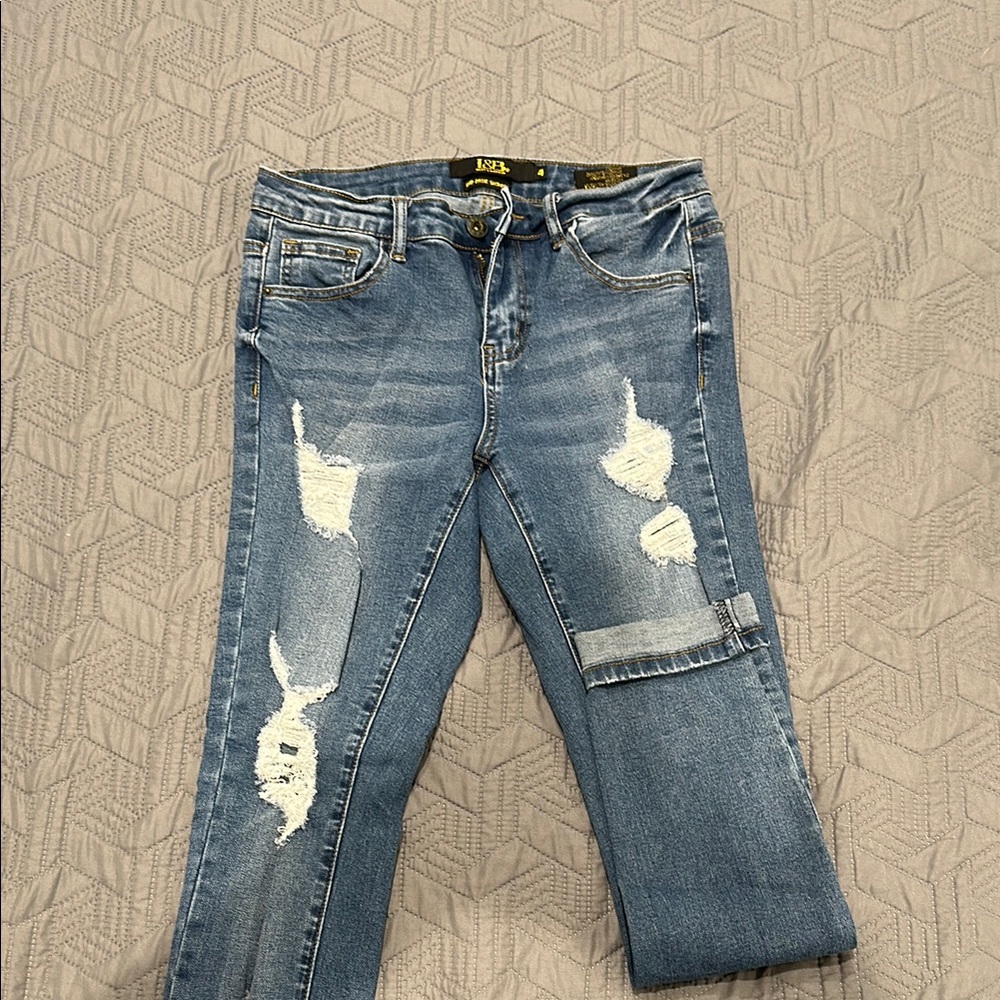 Blue Distressed Jeans